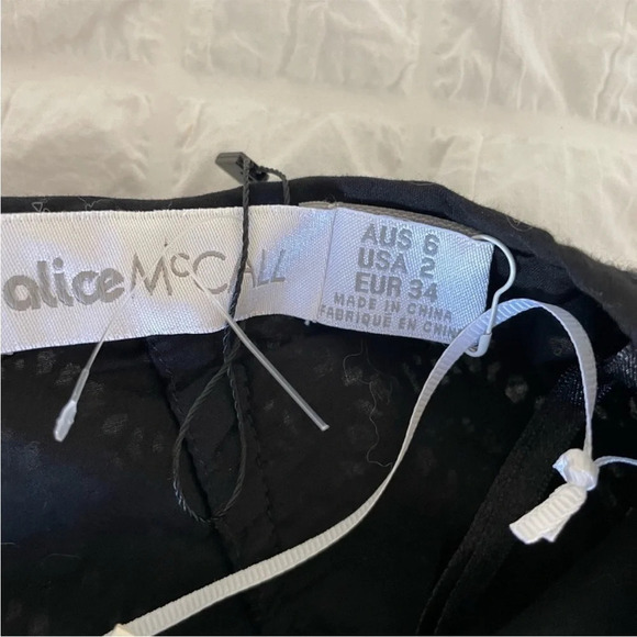 Alice McCall black lace  Golden midi skirt - Picture 4 of 10